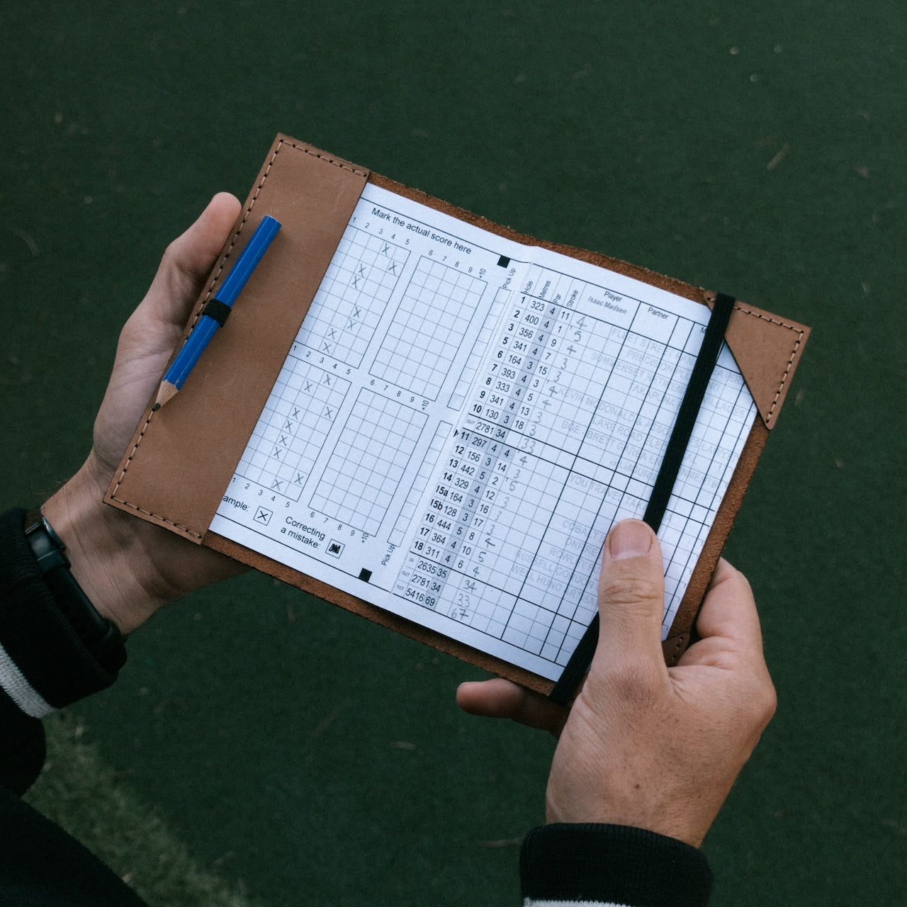 The Loyal Workshop X Win The Day Golf Leather Scorecard Holders