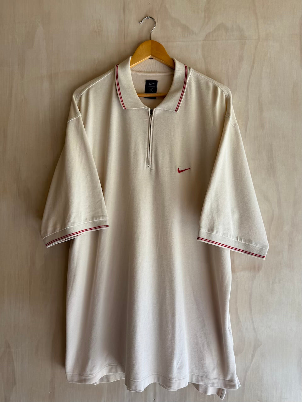 Vintage Tiger Woods Nike 1/4 Zip Golf Polo (XXL)