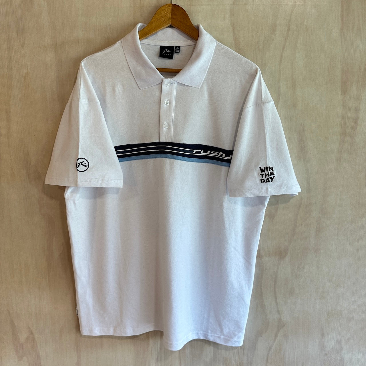 WIN THE DAY * RUSTY Golf Polo