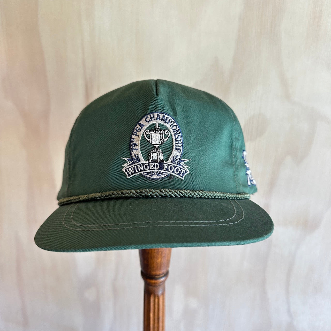 1997, 79th PGA Championship Winged Foot Leather Strap Hat by Imperial