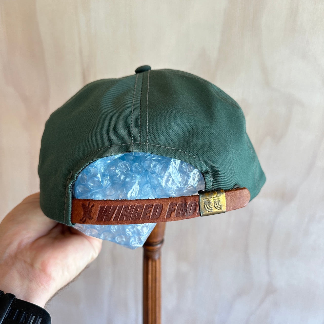 1997, 79th PGA Championship Winged Foot Leather Strap Hat by Imperial