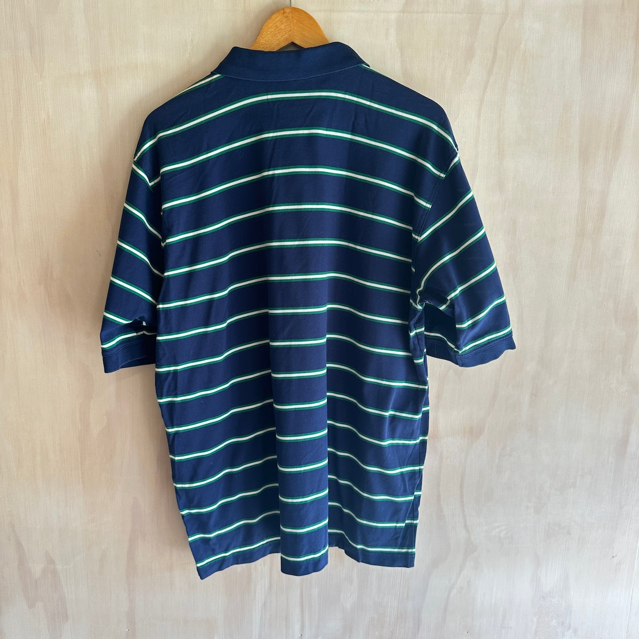 Vintage Masters Golf Polo Blue & Green Stripe (L)