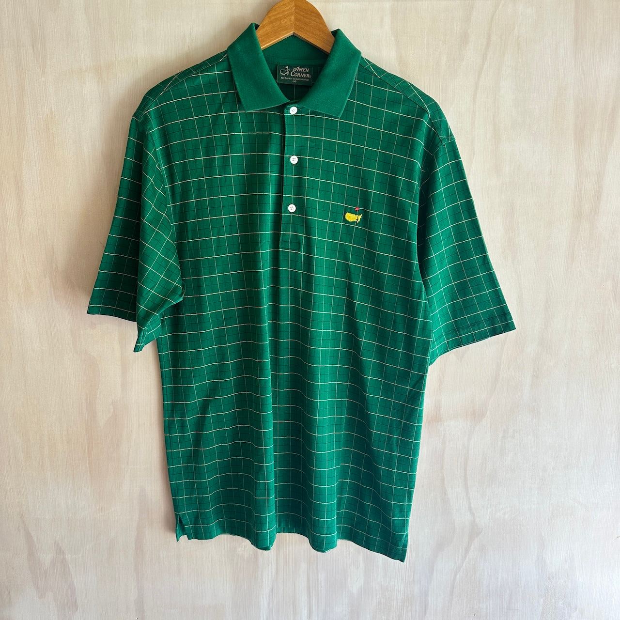 Vintage Masters Green Golf Polo (M)