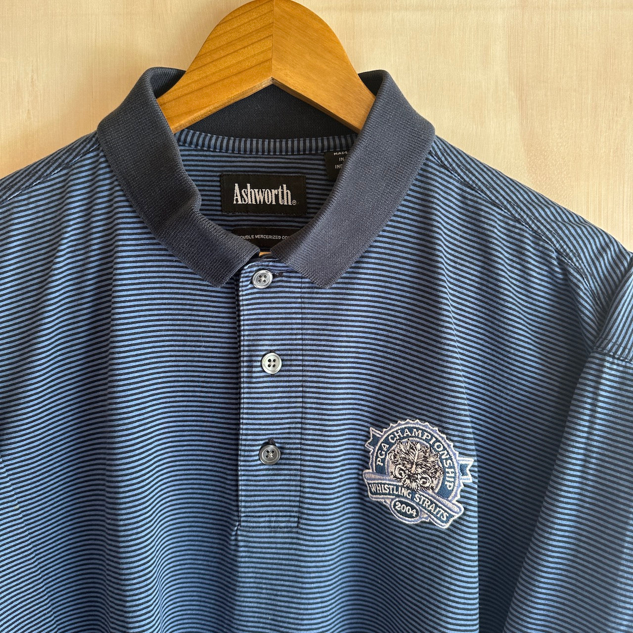 2004 PGA Championship Whistling Straits Golf polo by Ashworth (XL)