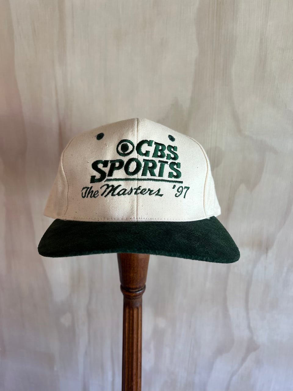 1997 Masters CBS Sports Leather Strap Hat (Tigers First Masters Win)