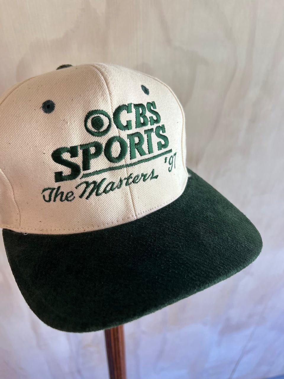 1997 Masters CBS Sports Leather Strap Hat (Tigers First Masters Win)