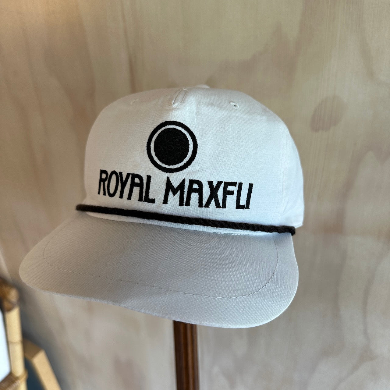 Vintage Royal Maxfli Zip Back Rope Hat Japanese Edition