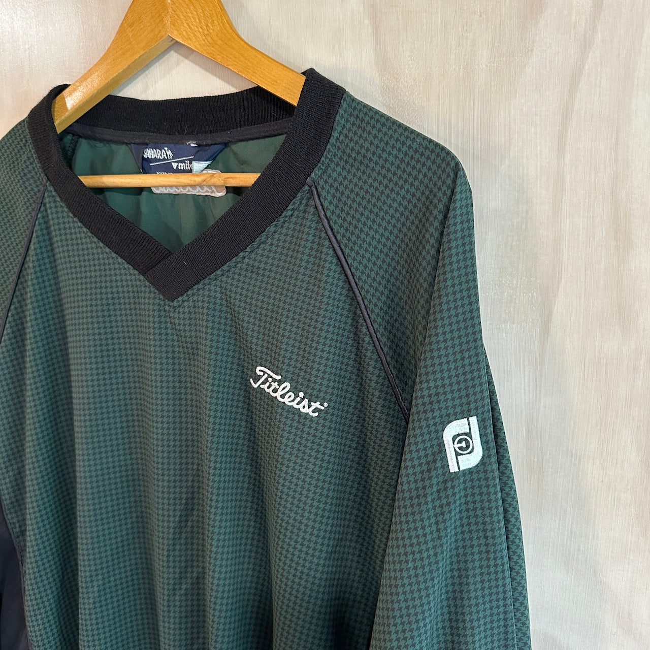 Vintage Titleist * Foot-Joy Houndstooth Golf Pullover (L)