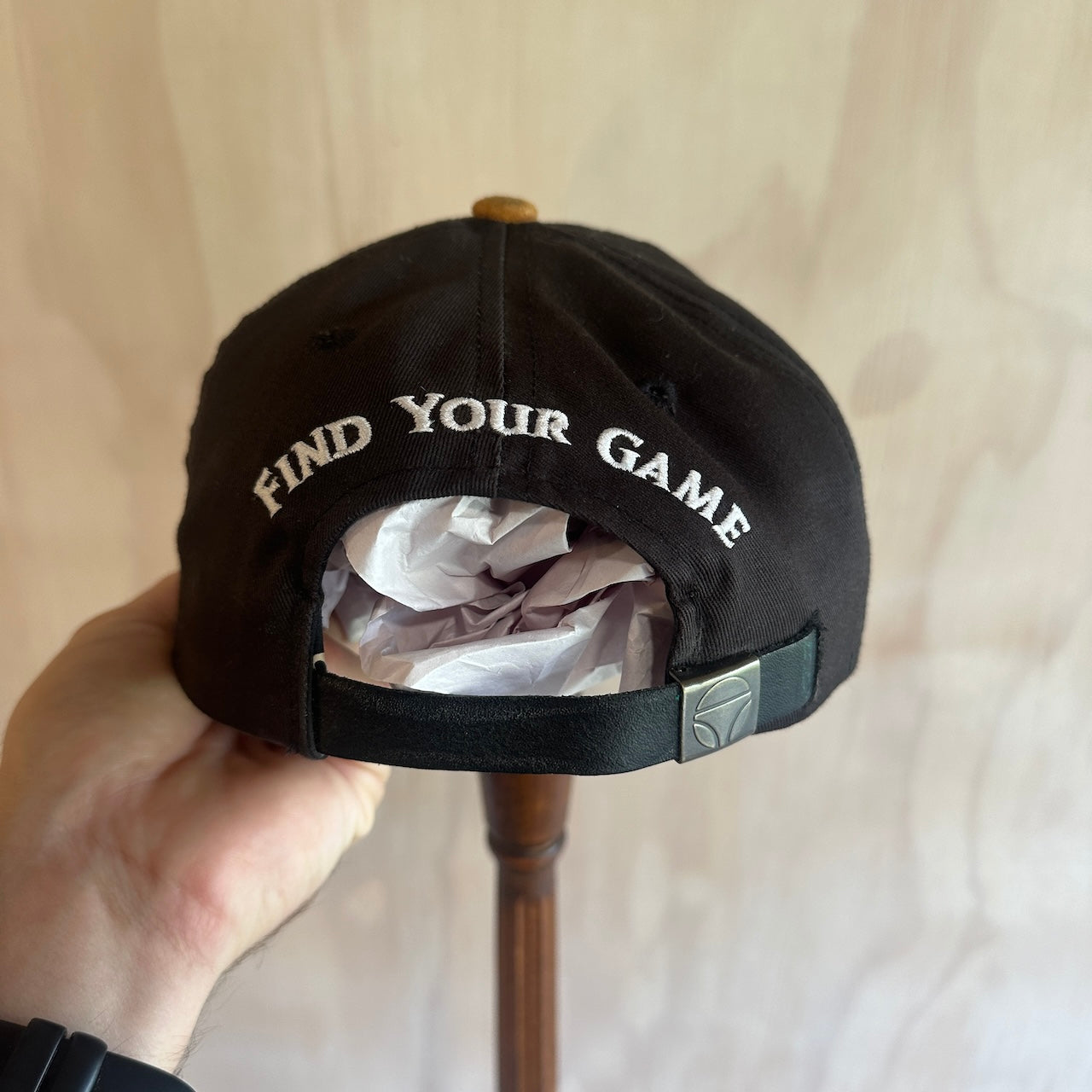 Vintage Taylormade 'Find Your Game' Two Tone Golf Hat with Leather Strap