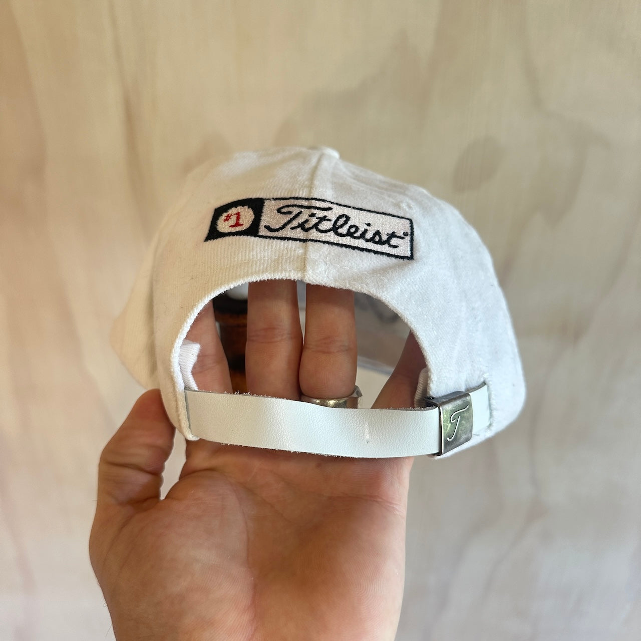 Vintage Titleist x FJ Golf Hat with Leather Strap