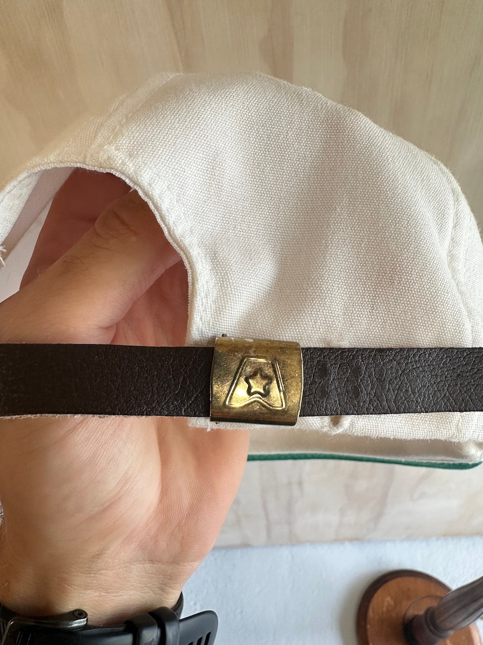 Vintage Maxfli Rope hat by Texace leather strap