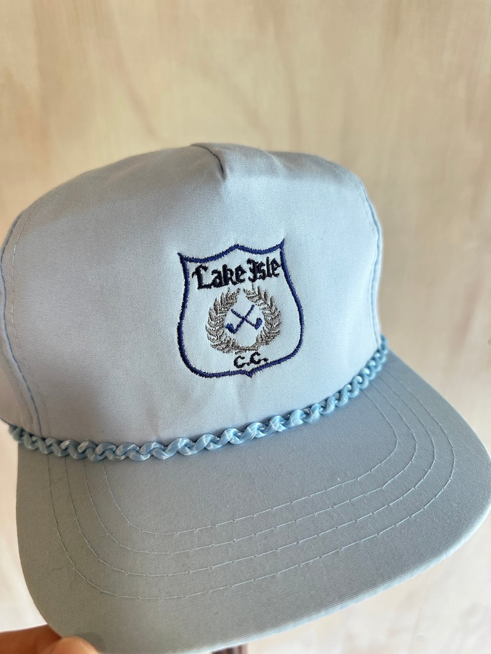 Vintage Lake Isle Snapback Rope Hat by TownTalk