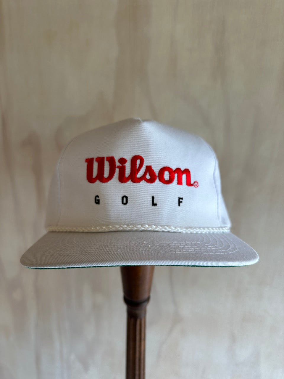 Vintage Wilson Golf Rope Hat Leather Strap