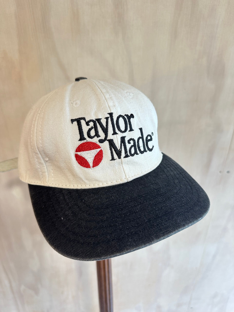 Vintage Taylormade 2-tone Leather Strap Golf Hat