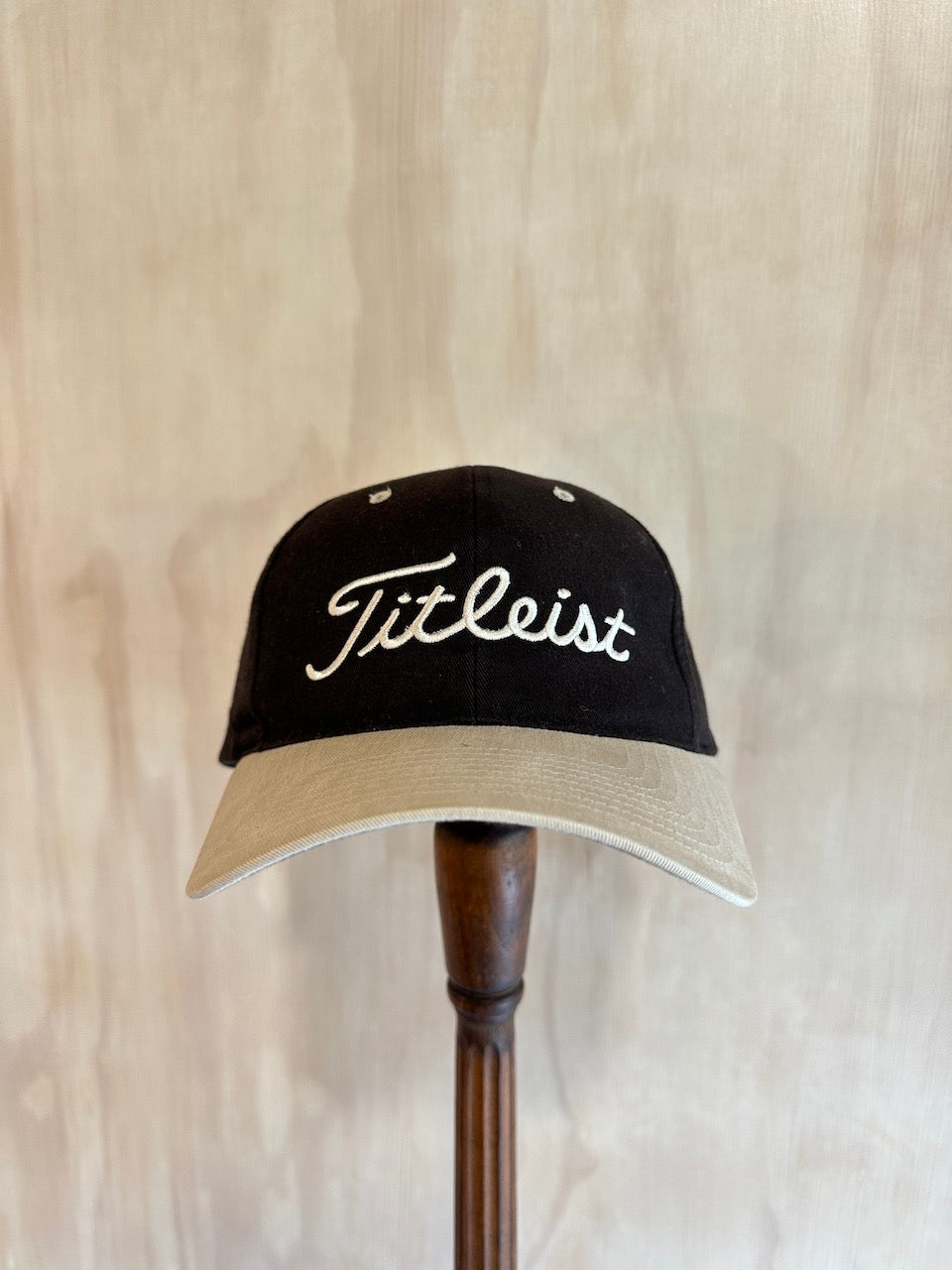 Vintage Titleist 2-tone Leather Strap Golf Hat