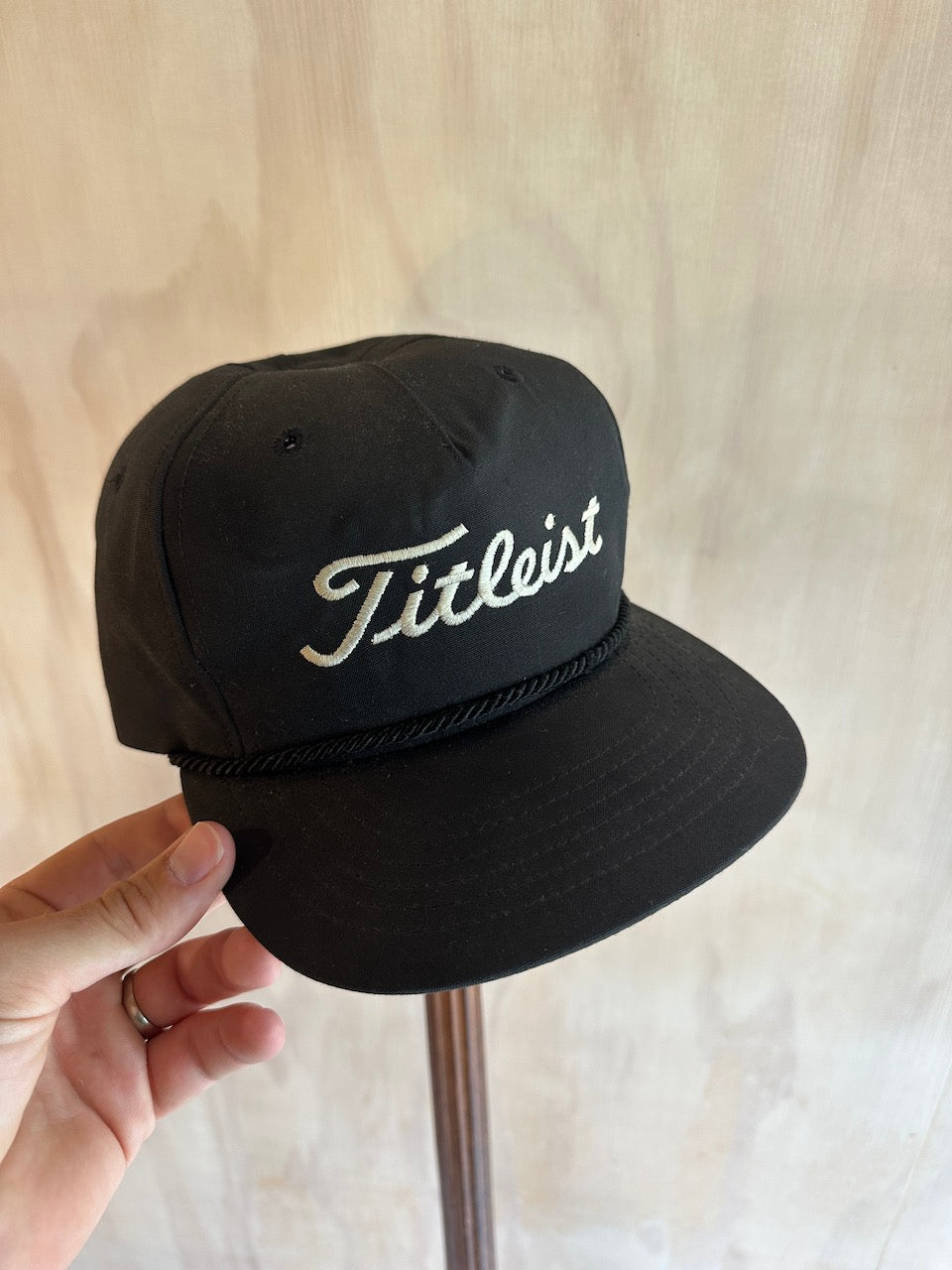 Vintage Titleist Texace Leather Strap Rope Golf Hat