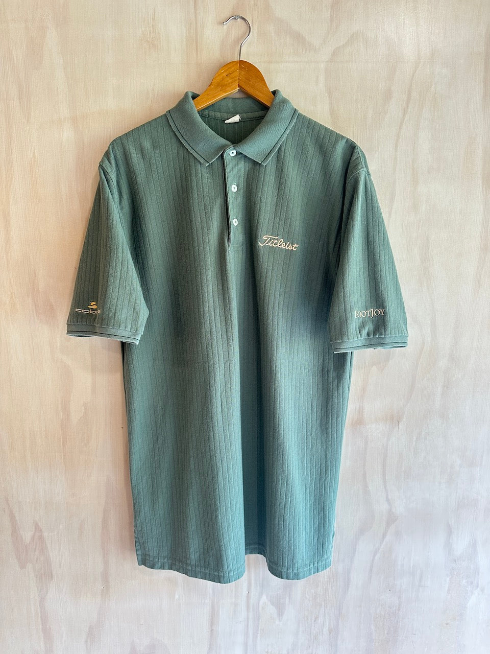 Vintage Titleist Golf Ribbed Polo (Tall M)