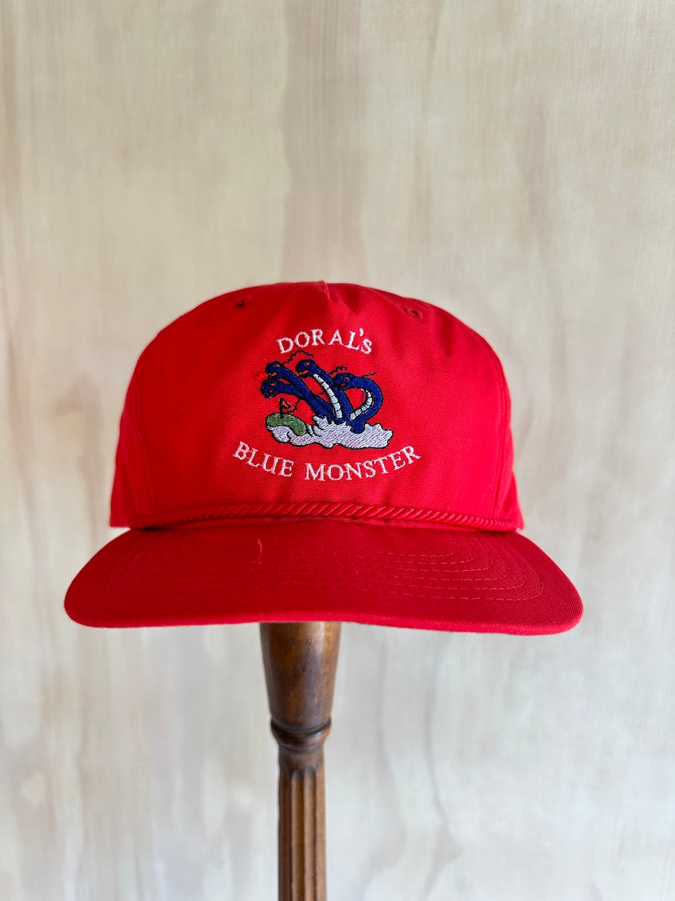 Doral's Blue Monster Texace Rope Hat Leather Strap