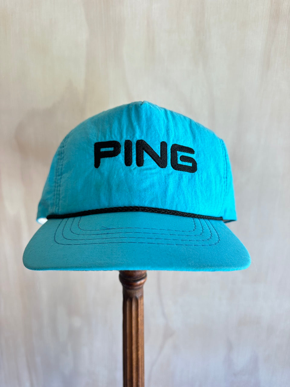 Vintage PING Neon Blue Rope Hat