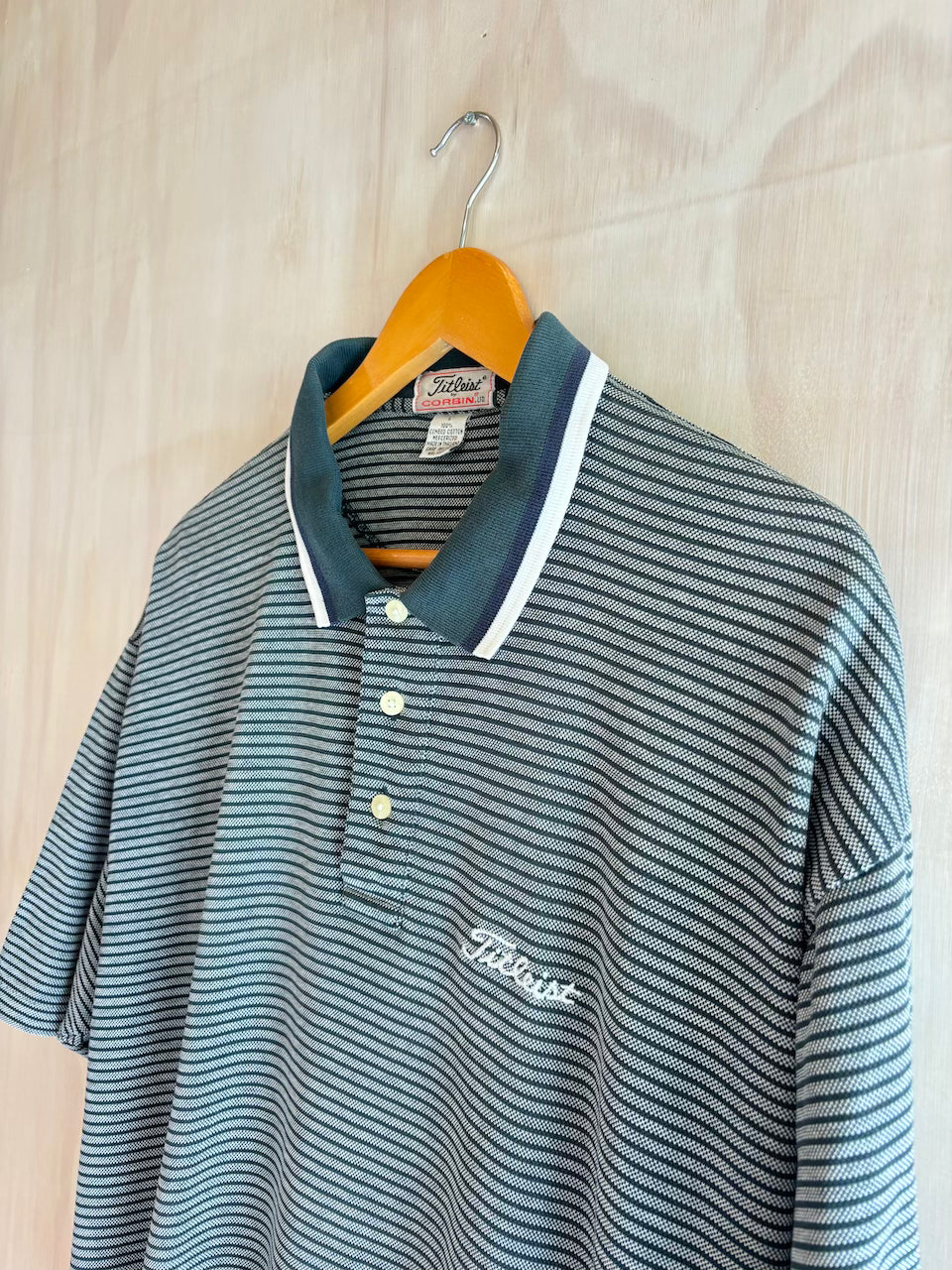 Vintage Titleist Striped Polo (Boxy L)