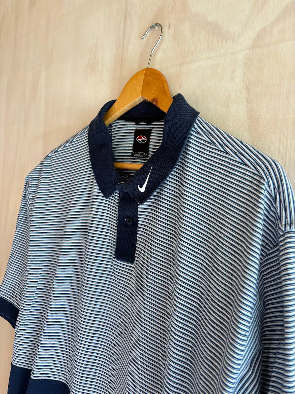 Vintage Tiger Woods Collar Swoosh Nike Golf Polo (L)