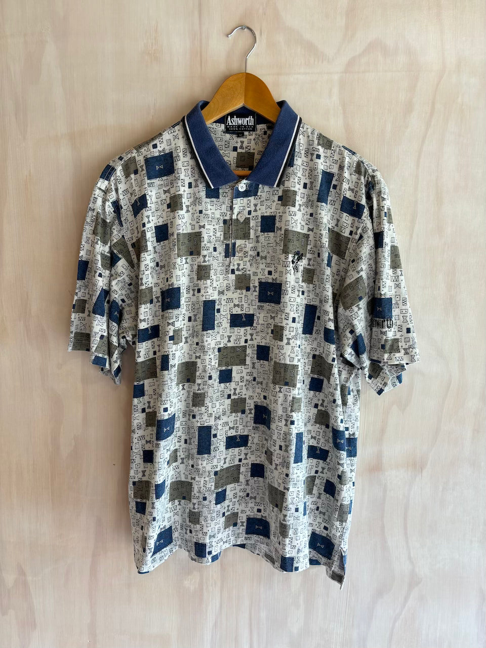 Vintage Abstract Ashworth Polo (L)