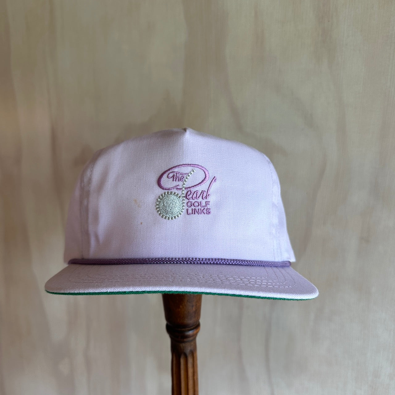 Vintage The Pearl Golf links Leather Strap Rope Hat