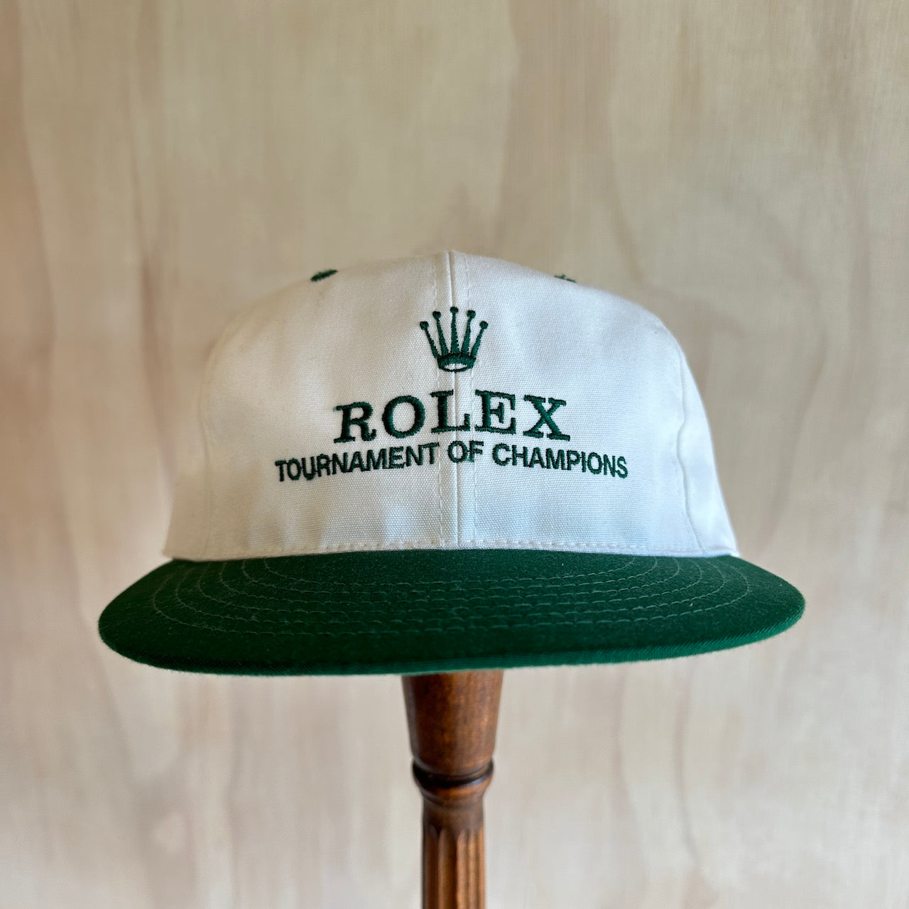 Vintage Rolex Leather Strap Golf Hat by Texace