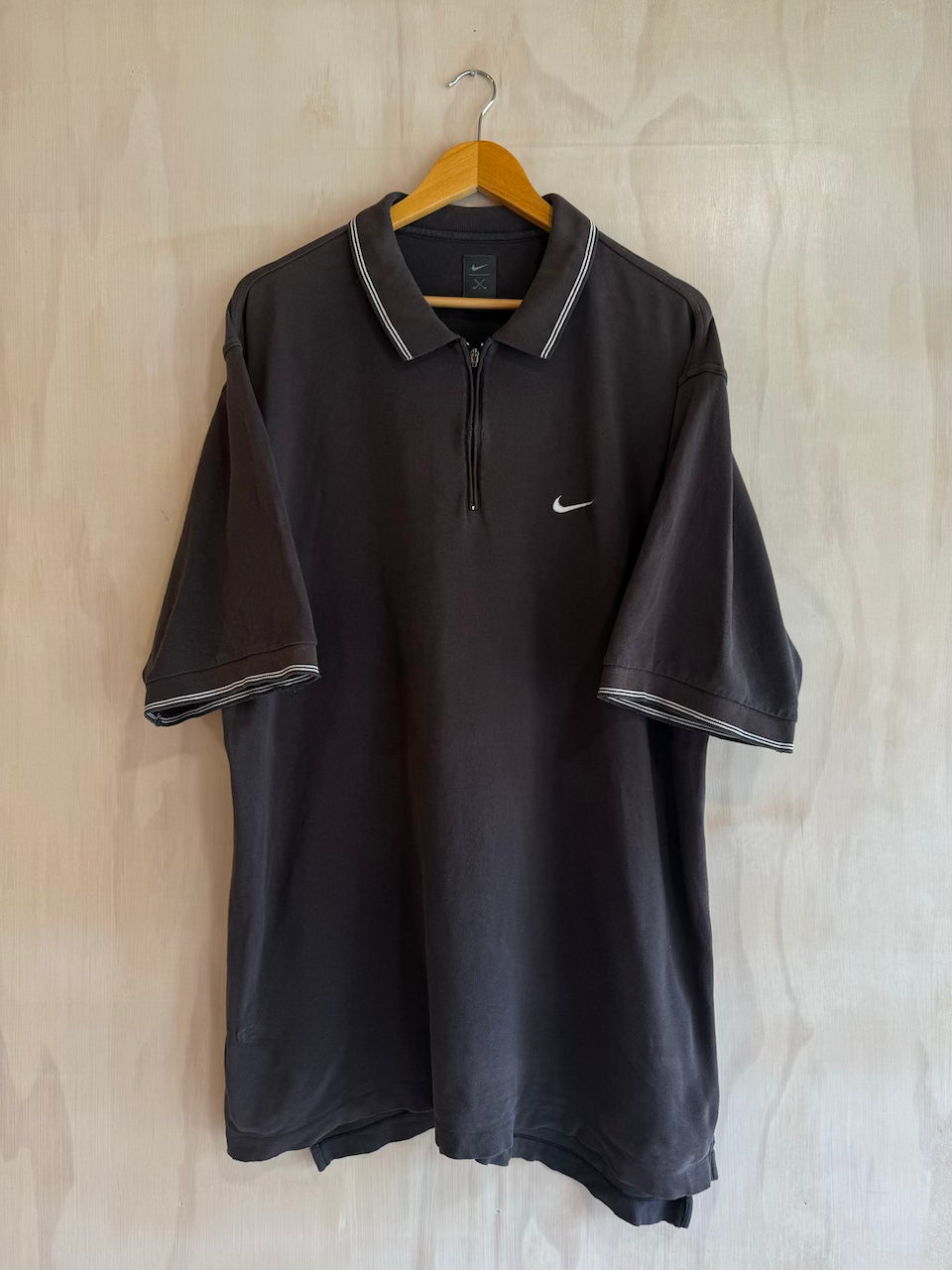 Vintage 1/4 Zip Nike Tiger Woods Polo (Flaws, Tall XL)