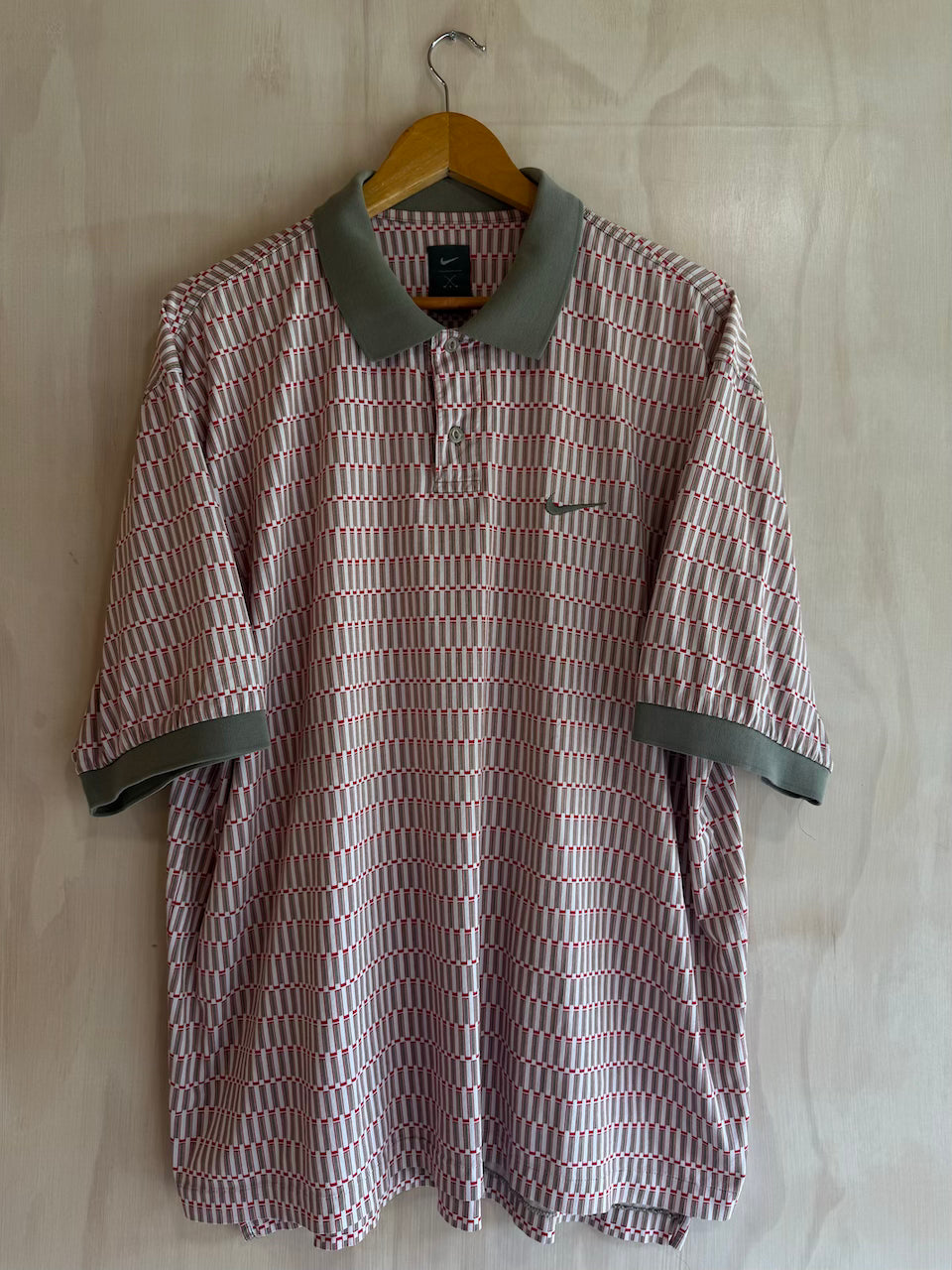 Vintage Tiger Woods Nike Geometric Polo (XL)