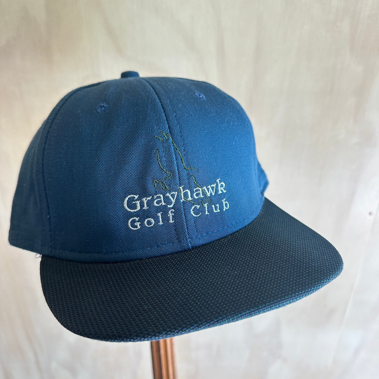 Vintage Gray Hawk Golf Club Hat by Imperial Leather Strap